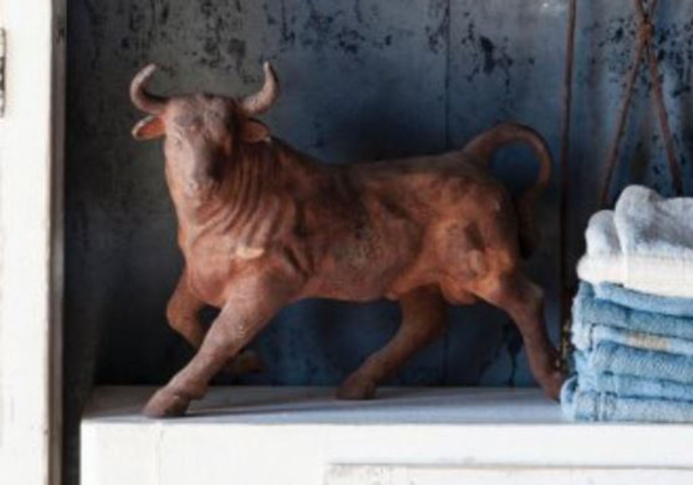 Blue Ocean Traders Home Accents Charging Bull, Rust R-1032B